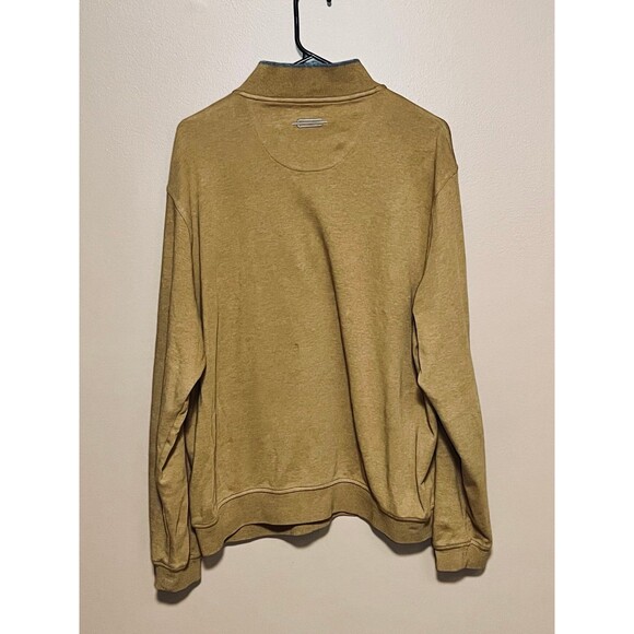 Carnoustie Sweater Mens XL 2XL Brown Whistling Straits Golf 1/4 Zip Pullover - Picture 5 of 8